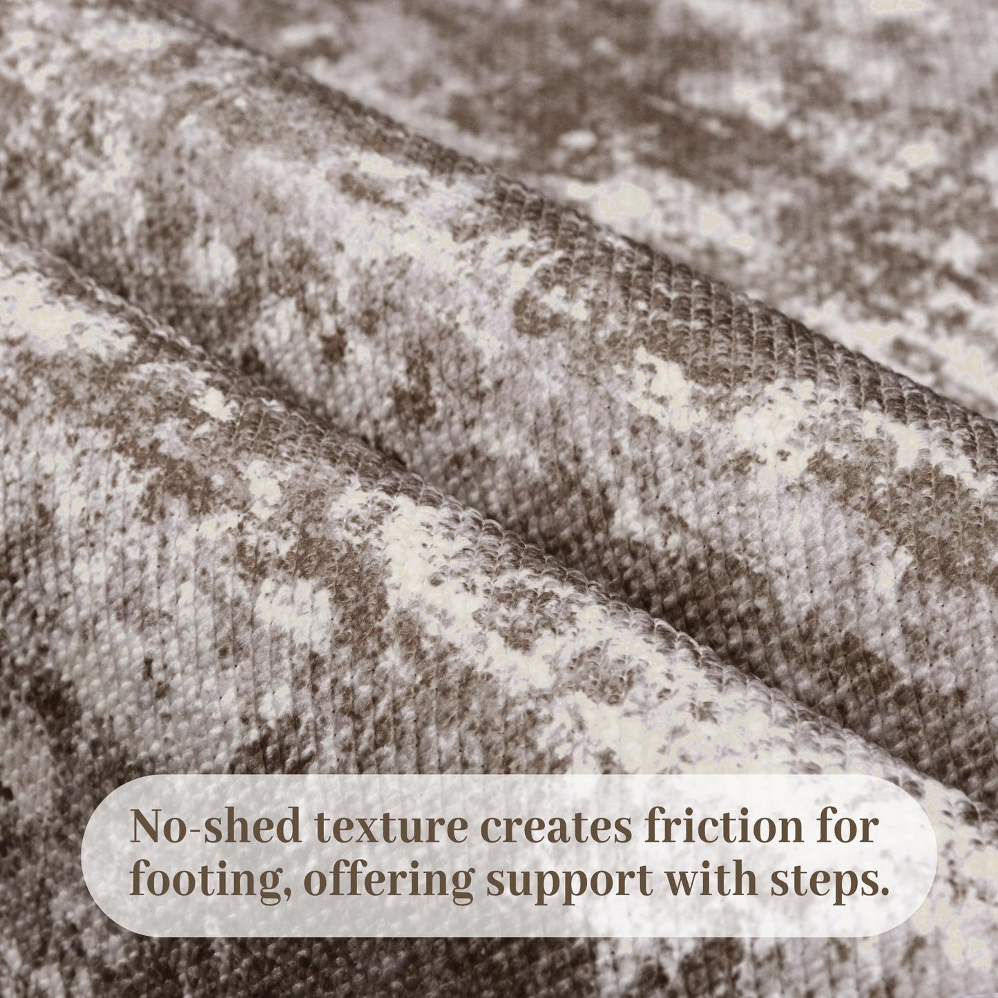 TTelephant Runners for Hallways Ultra Non-Slip 2x10 Long Runner Rugs Washable Abstract Tear and Stain Resistance No Pile Lightweight Modern Rug Runners for Entryway, Kitchen, Walkway, Entrance, Brown