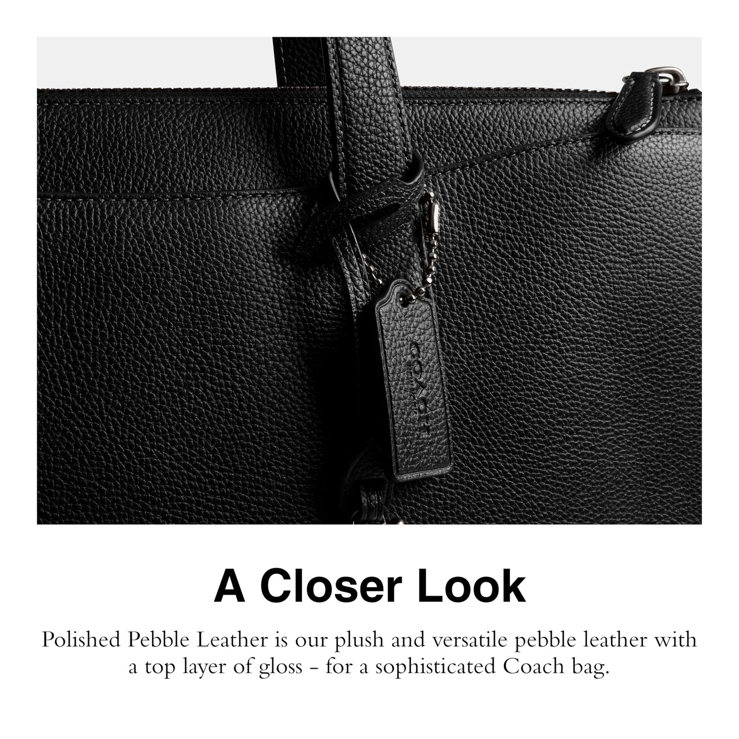 Isaac Briefcase in Pebble Leather
