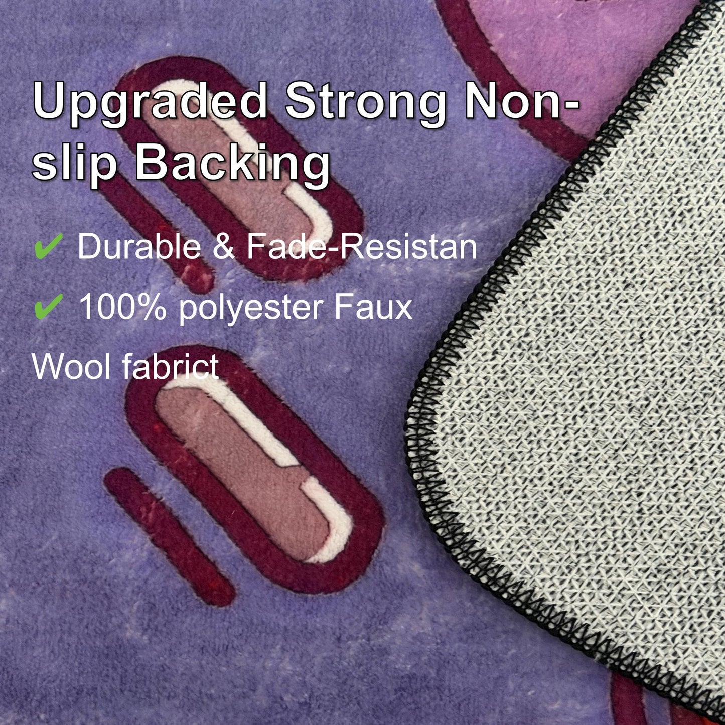 dovfa Gaming Rug for Boys Room, Gamer Rugs, Soft Rug for Bedroom, Better Non-Slip Backing, Washable & Easy Clean, Retro Game Console Faux Wool Rugs, Aesthetic Home Pad, Gift for Teens Kids, 32"X20"