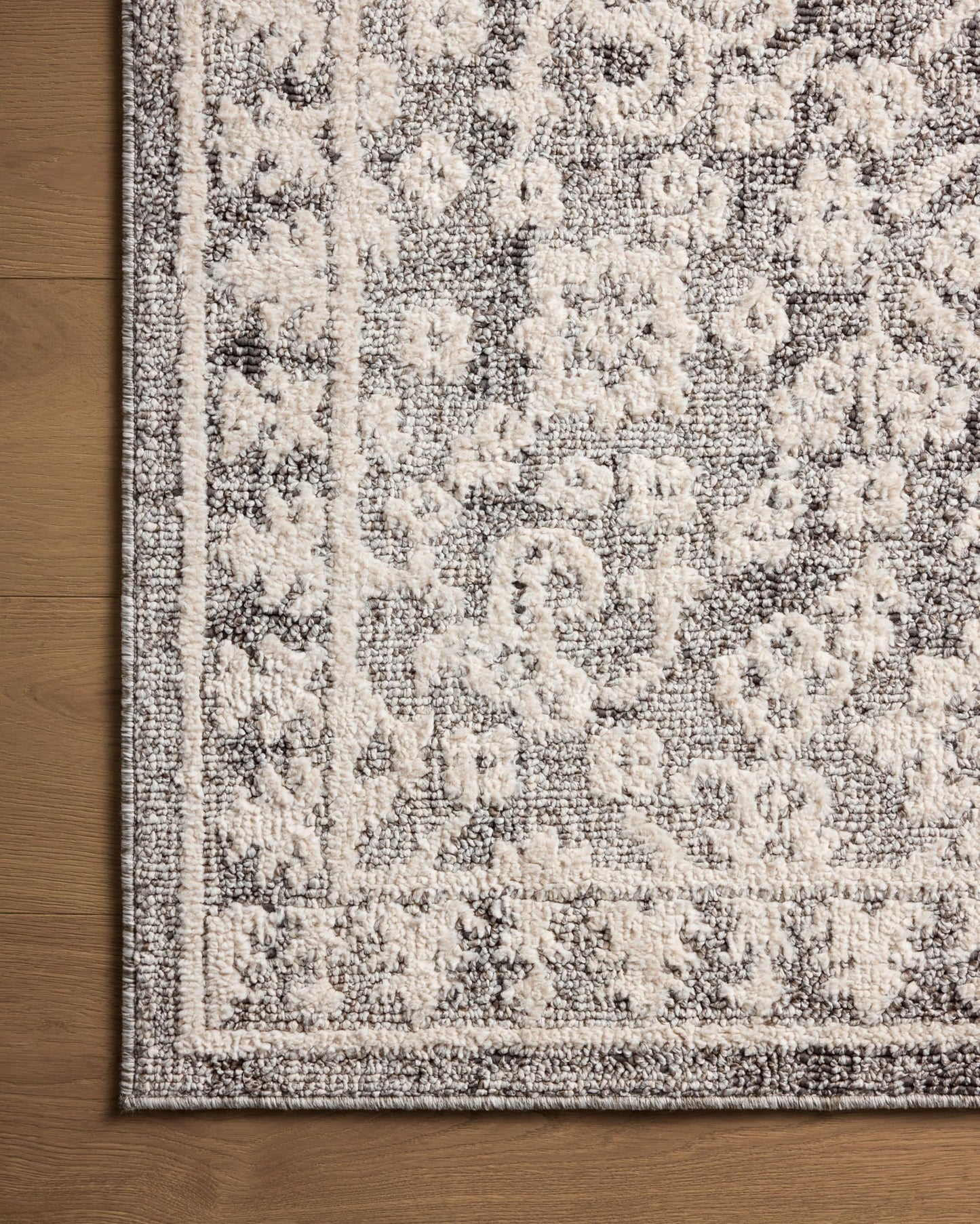 Loloi Magnolia Home by Joanna Gaines Gigi Collection GIG-01 Grey/Ivory 9'-2" x 13' Area Rug