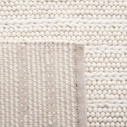 SAFAVIEH Natura Collection Accent Rug - 4' x 6', Ivory, Handmade Flat Weave Wool, Ideal for High Traffic Areas in Entryway, Living Room, Bedroom (NAT280A)