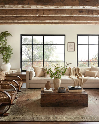 Loloi Magnolia Home by Joanna Gaines Sinclair Collection SIN-06 Clay/Tobacco 8'-6" x 11'-6", .25" Pile Height, Machine Washable, Area Rug