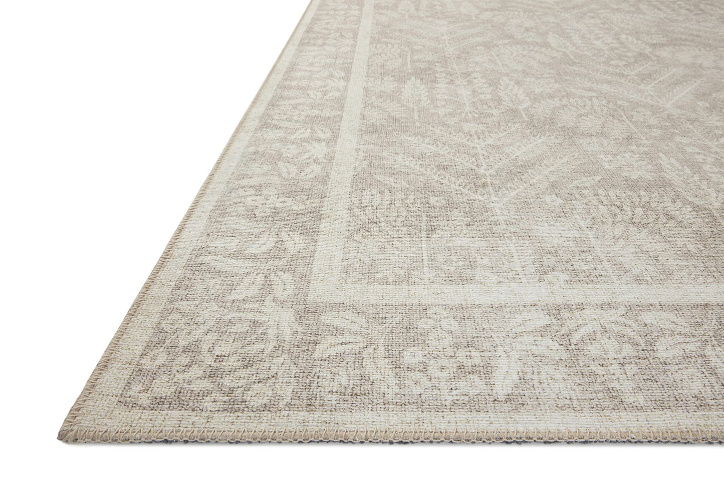 Loloi Rifle Paper Co. Maison Collection MAO-02 Bough Natural 7'-6" x 9'-6", .19" Pile Height, Area Rug