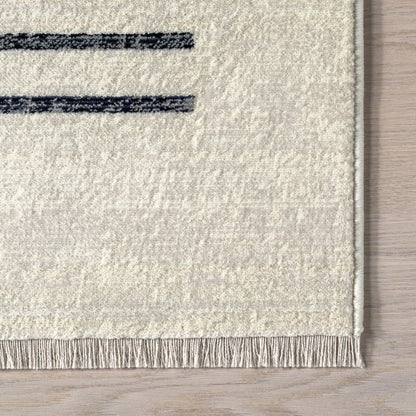 NULOOM Keeva Beige Fringed Performance 3' 3" x 5', Keeva Beige Soft and Cozy, High Traffic, Easy Clean, Durable Area Rug for Bedroom, Living Room, Dining, Den, Foyer, Entryway