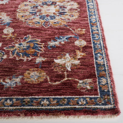 SAFAVIEH Heirloom Collection Area Rug - 5'3" x 7'6", Rust & Ivory, Traditional Oriental Design, Non-Shedding & Easy Care, Ideal for High Traffic Areas in Living Room, Bedroom (HRL718P)