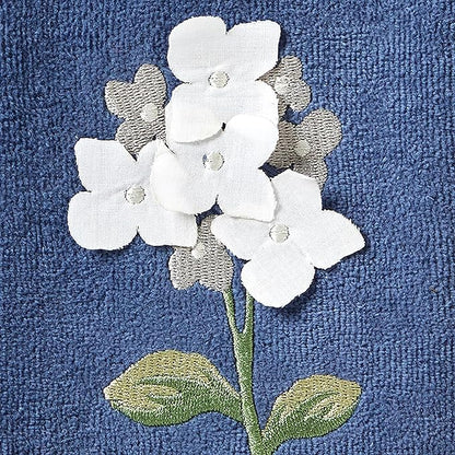 SKL Home Farm Hydrangea 100% Cotton 3D Embroidered 2pc Hand Towel Set,