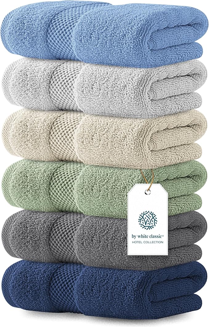 White Classic Luxury Multicolor Hand Towels