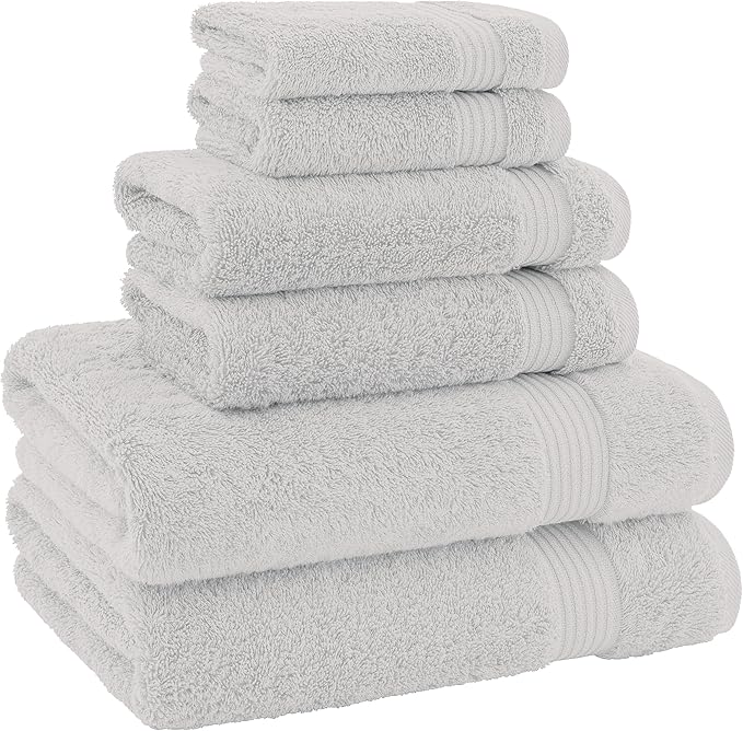 American Veteran Towel, 100% Cotton Turkish 6 Piece Towel Set, Luxury Towels