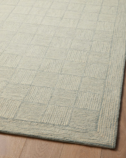 Loloi Chris Loves Julia Francis Collection FRA-03 Silver/Sky 5'-0" x 7'-6" Area Rug