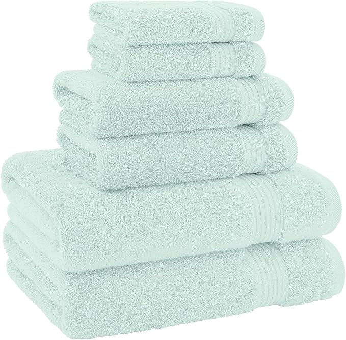 American Veteran Towel, 100% Cotton Turkish 6 Piece Towel Set, Luxury Towels