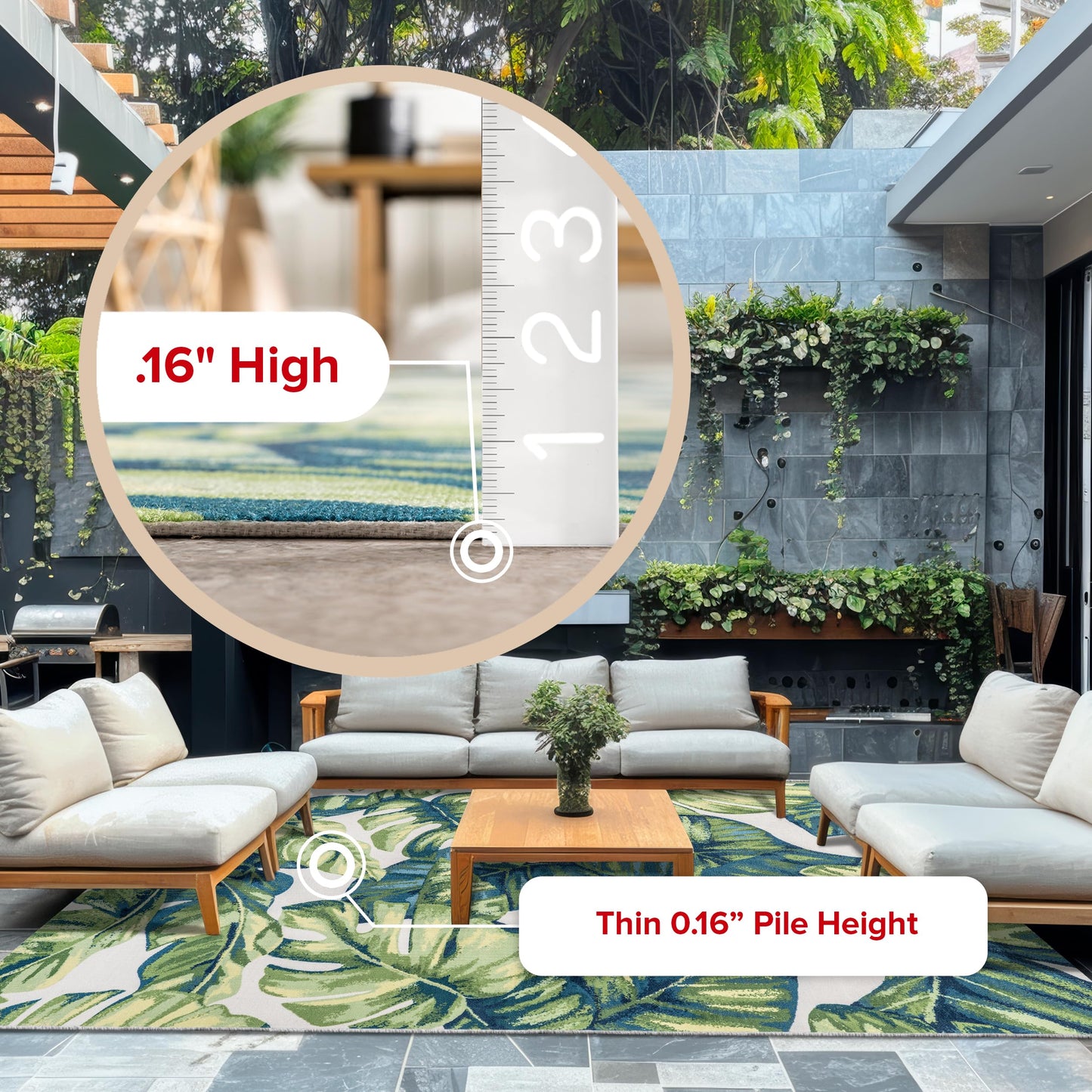 nuLOOM Lisa Floral Indoor/Outdoor Area Rug, 6' Round, Multi