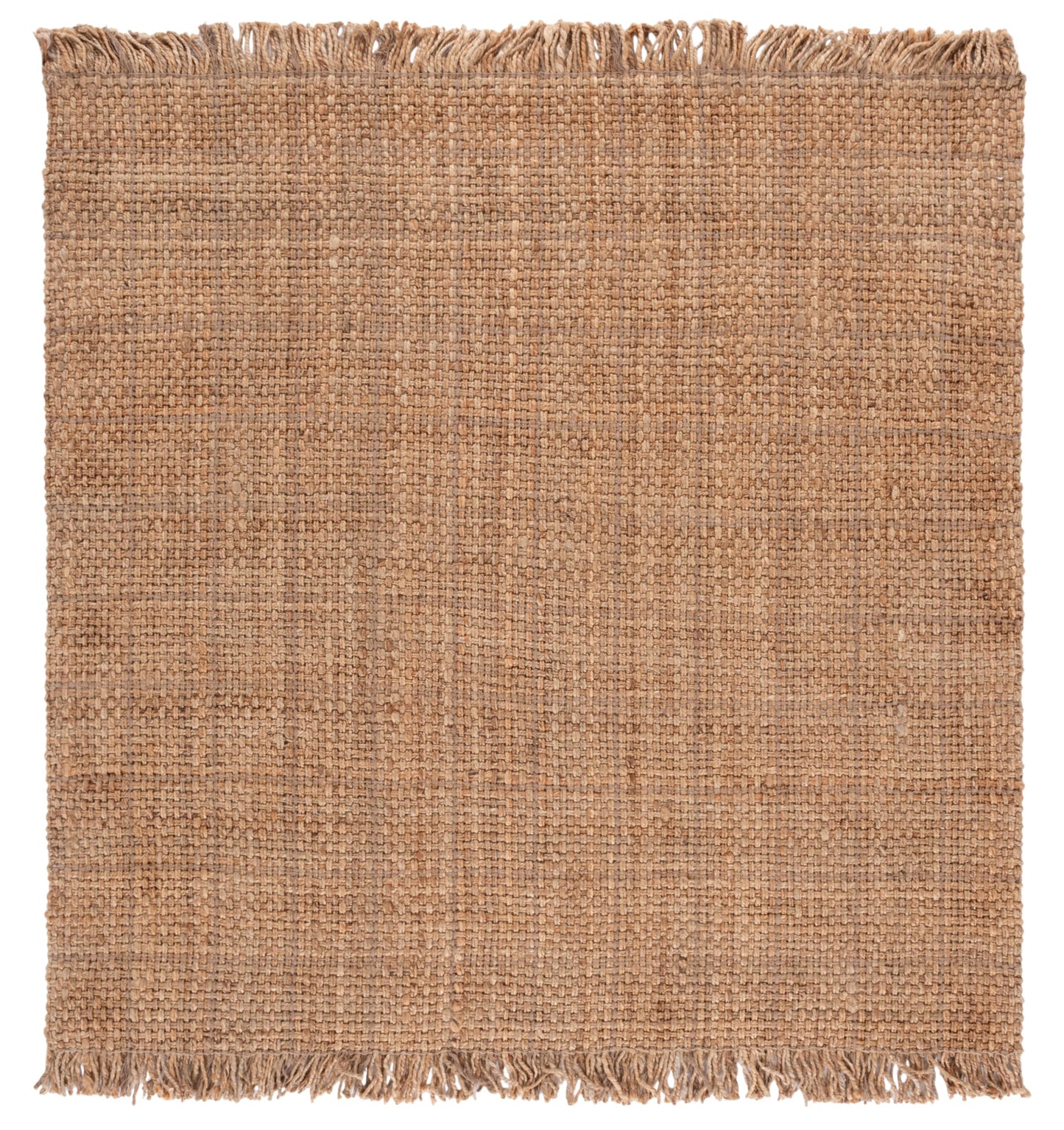 SAFAVIEH Natural Fiber Collection Area Rug - 6' Square, Natural, Handmade Jute, Ideal for Living Room, Bedroom, Dining Space (NF602A)