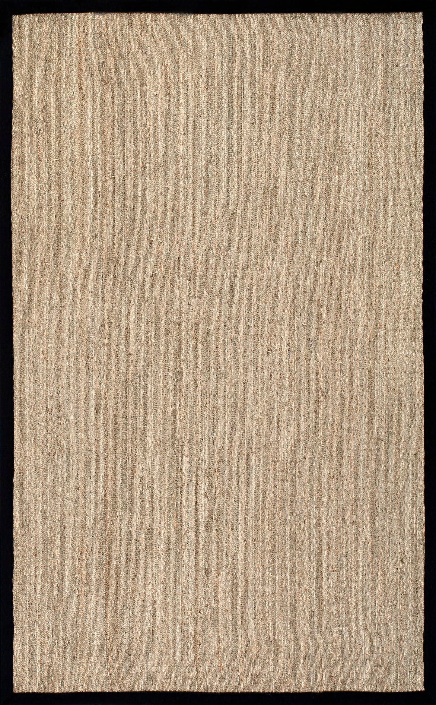 nuLOOM 4x6 Elijah Seagrass Area Rug, Black, Solid Farmhouse Style, Cotton Bordered, Basketweave, Natural Fiber, For Bedroom, Dining Room, Living Room, Hallway, Office, Kitchen, Entryway