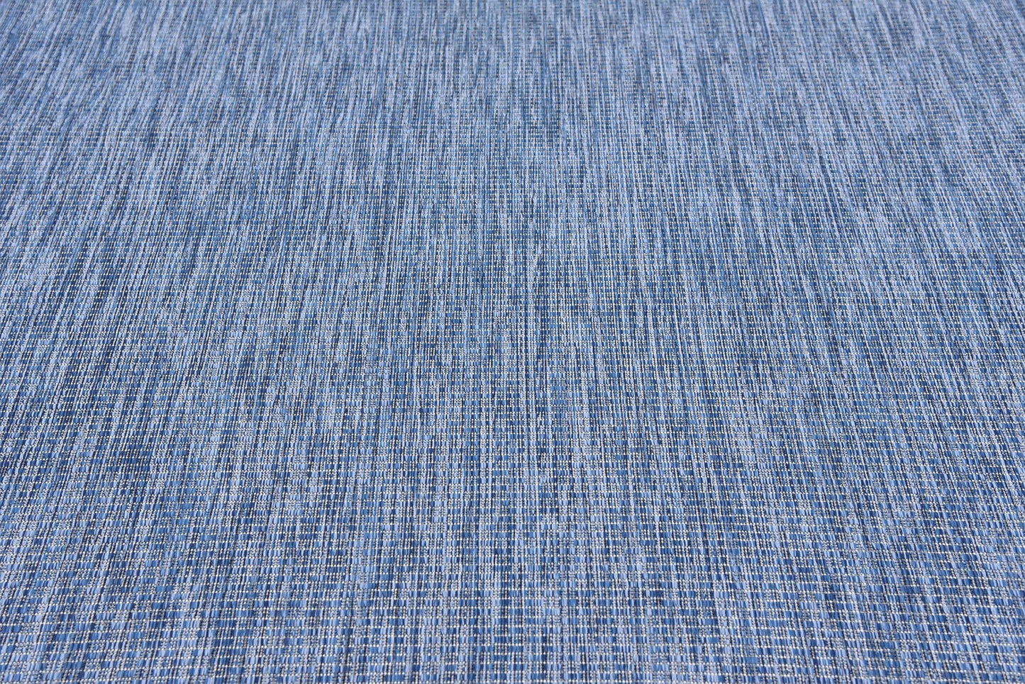 Unique Loom Collection Casual Transitional Solid Heathered Indoor/Outdoor Flatweave Area Rug (8' x 11' 4" Rectangle, Blue/Navy Blue)