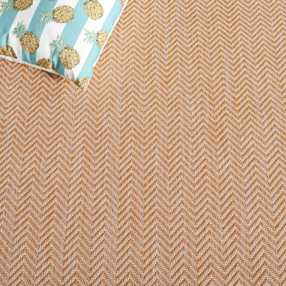 SAFAVIEH Washable Rug Outdoor Courtyard Collection - 9' x 12', Natural & Cream, Non-Shedding & Easy Cleaning, Ideal for Patio, Backyard, Mudroom (CY8022-03012)