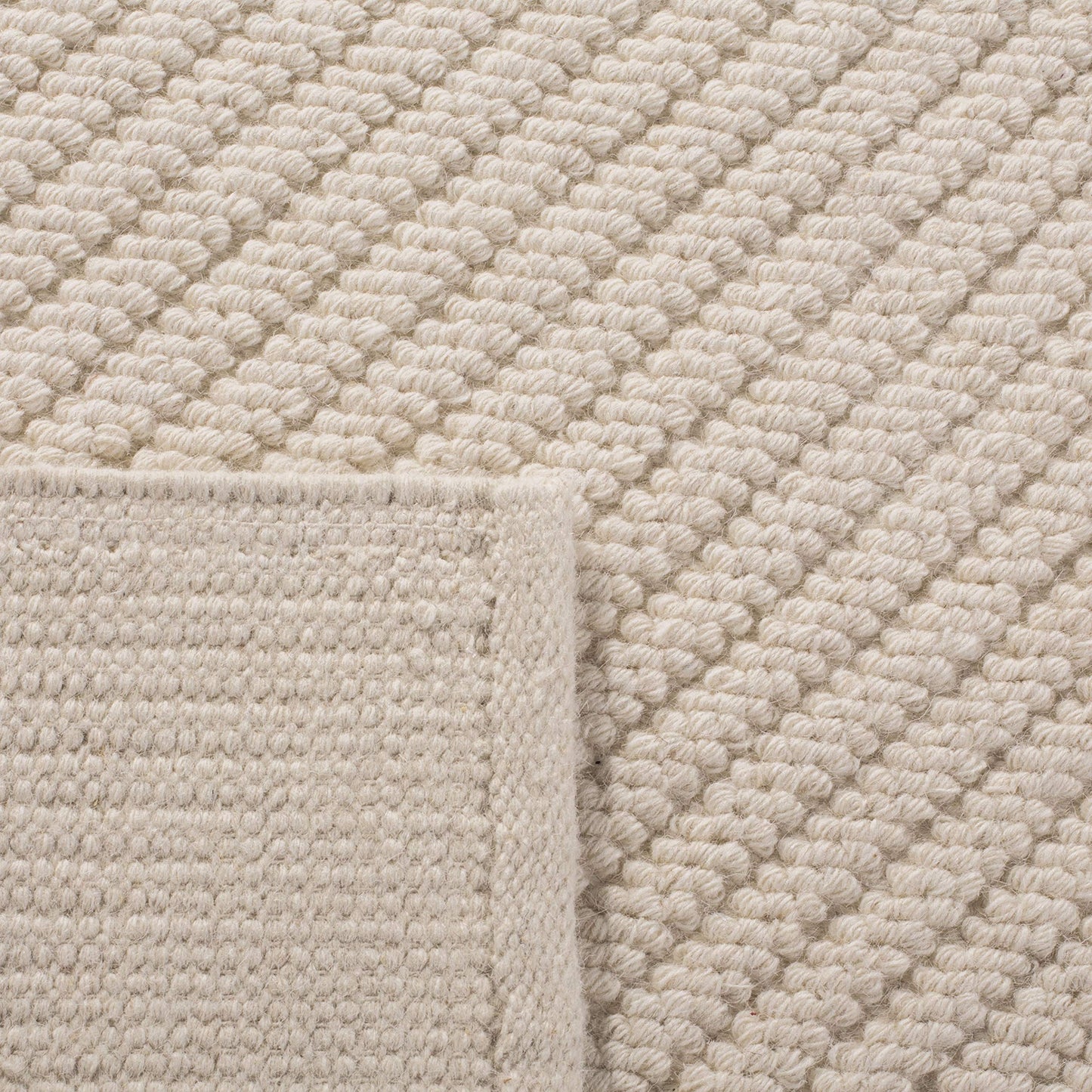 Safavieh Natura Collection Runner Rug - 2'3" x 8', Ivory, Handmade Wool, Ideal for High Traffic Areas in Living Room, Bedroom (NAT450A)