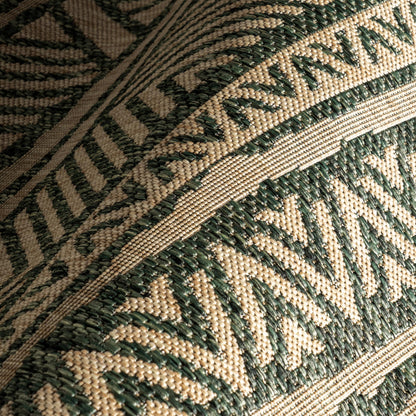 nuLOOM Outdoor Performance Abbey Green/Brown, 5' x 8', Tribal, Soft and Cozy, High Traffic, Performance, Weather Resistant Area Rug for Indoor/Outdoor Patio, Deck, Porch, Garden, Courtyard
