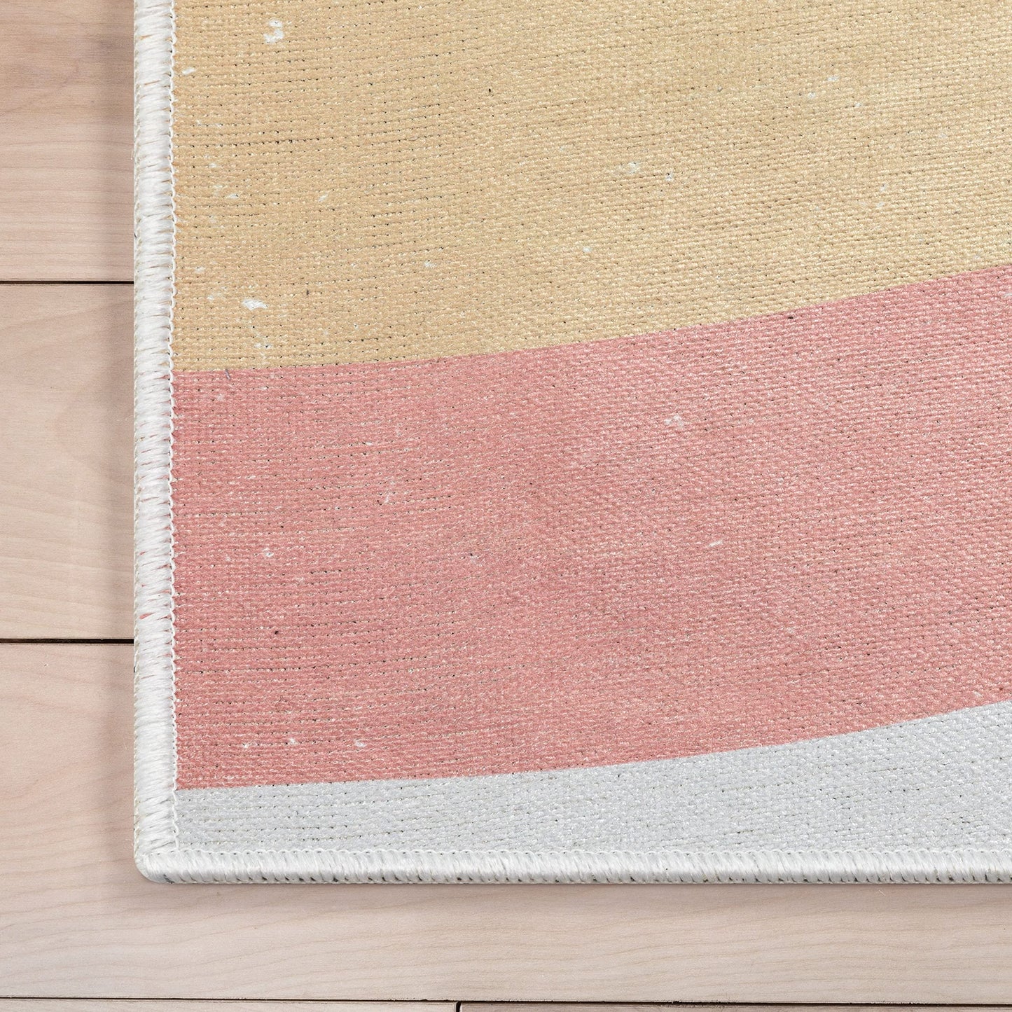 Well Woven Kids Rugs Rainbow 3'3" x 5' Multi Color Modern Flat-Weave Playroom Area Rug
