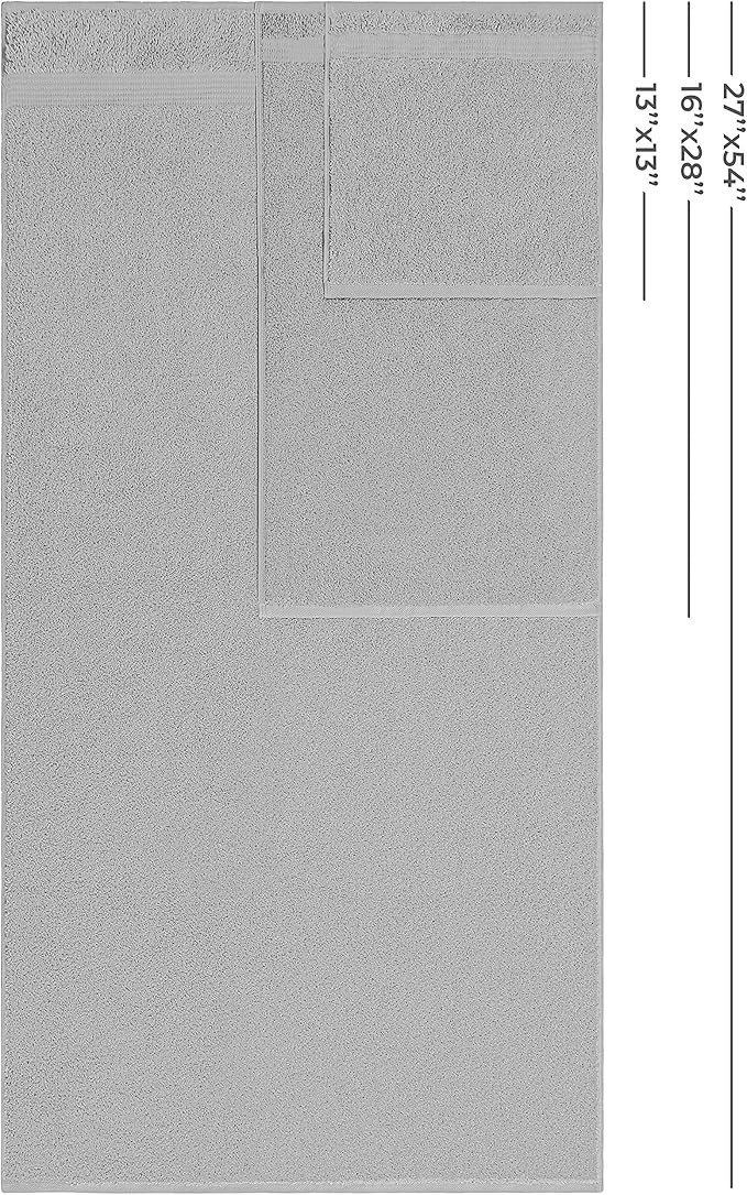 American Veteran Towel, 100% Cotton Turkish 6 Piece Towel Set, Luxury Towels