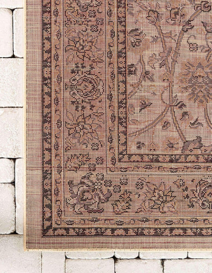 Unique Loom Sialk Hill Collection Area Rug - Washington (9' 10" x 14' 1" Rectangle, Ivory/ Beige)