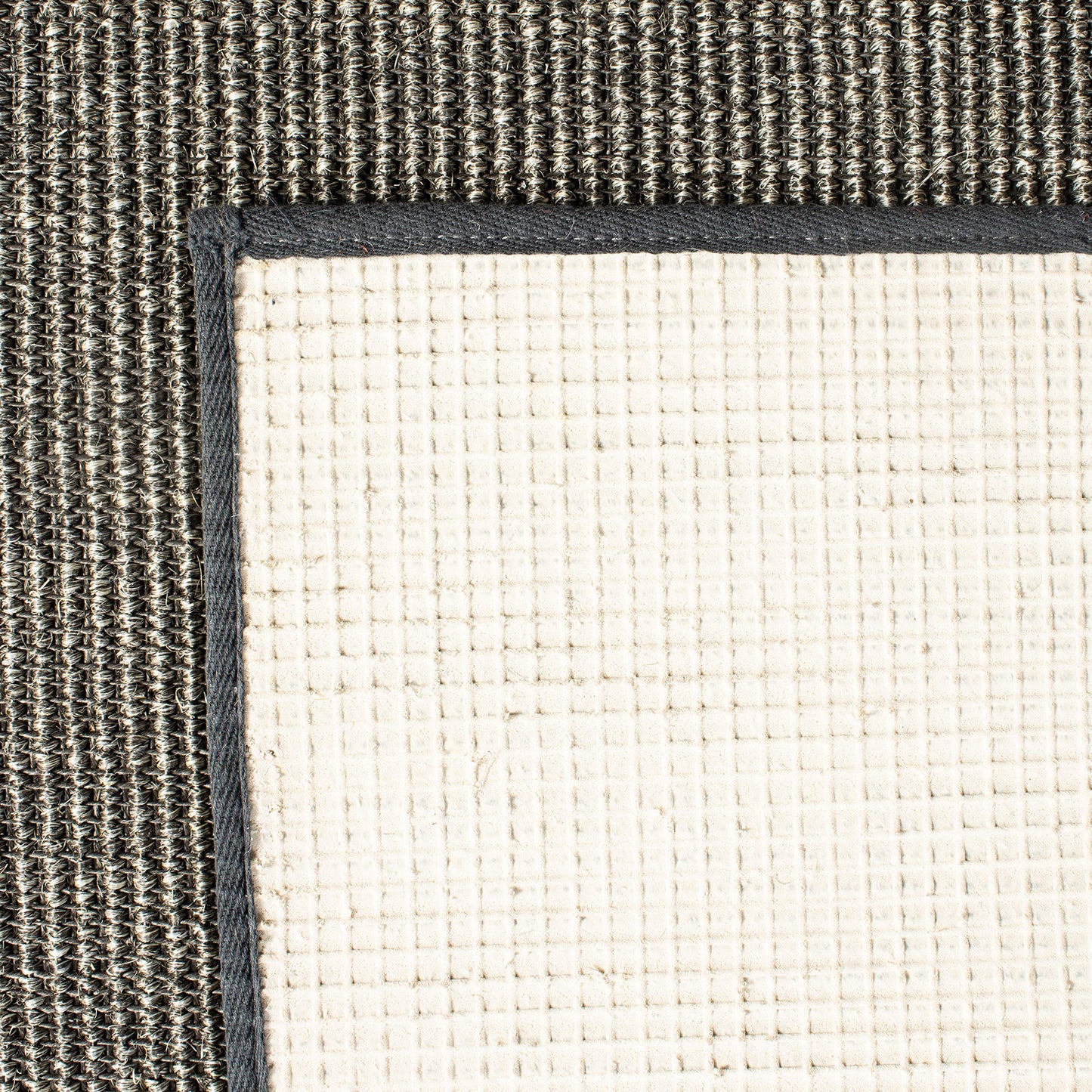 Martha Stewart x SAFAVIEH Area Rug Collection - 5' x 7', Charcoal, Sisal & Jute, Farmhouse Style, Ideal for Living Room, Bedroom, Office, Dining Space (MSR9501F)