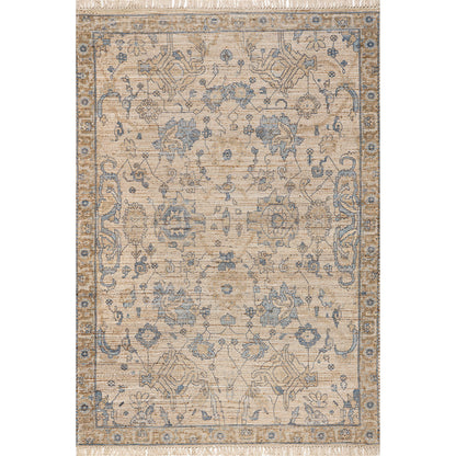 Rugs USA Marigold Vintage Tasseled Area Rug, 7'6" x 9'6", Sand