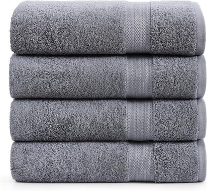 LANE LINEN 4 Pack Bath Towels Set