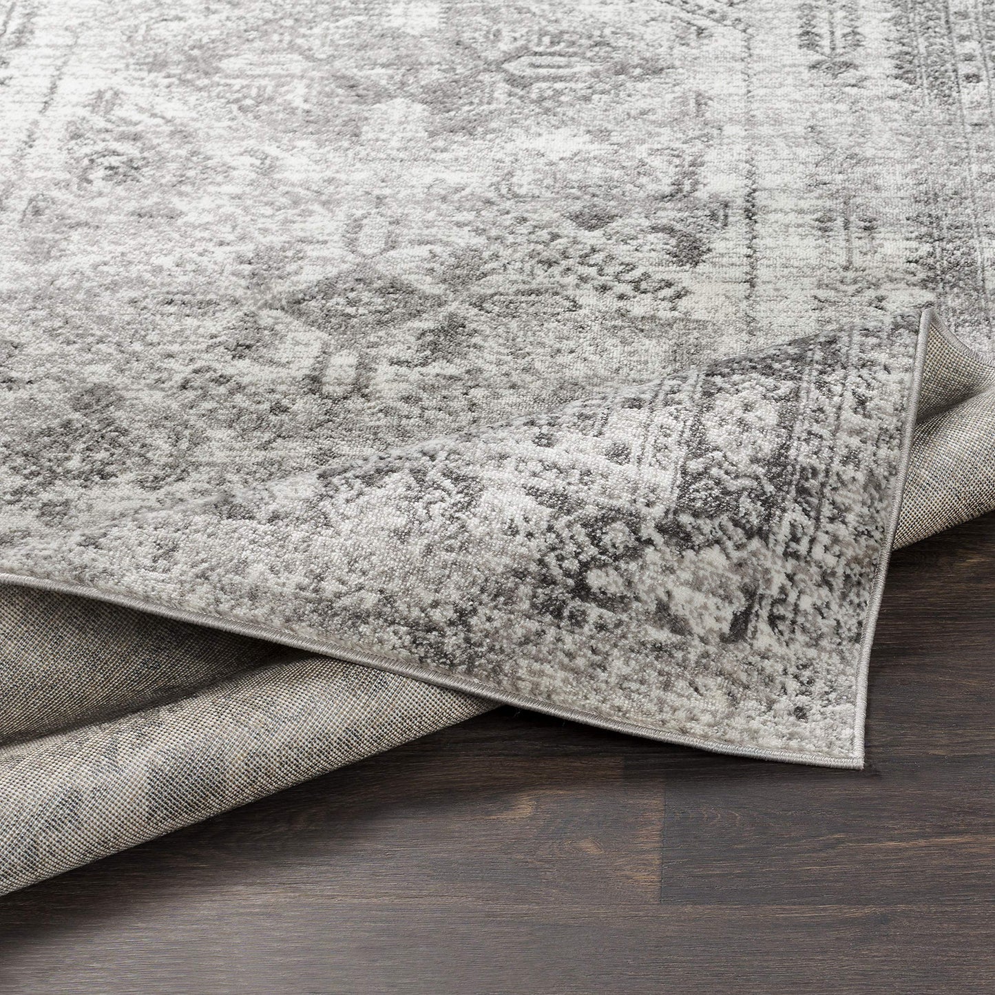 Livabliss Desta Vintage Oriental Area Rug,3'11" x 5'7",Charcoal