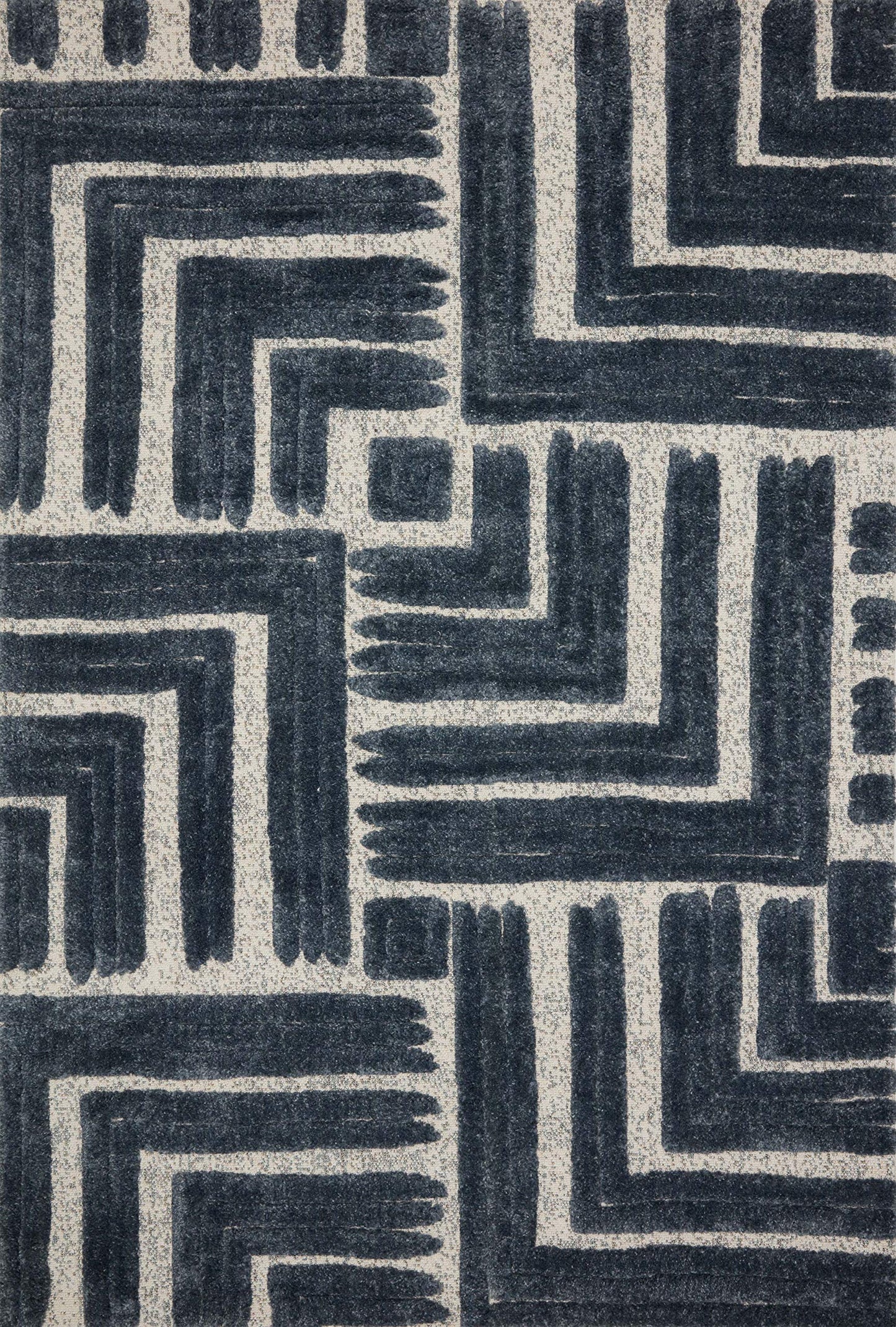 Loloi Hagen Collection HAG-05 Blue/White 6'-7" x 9'-2" Area Rug