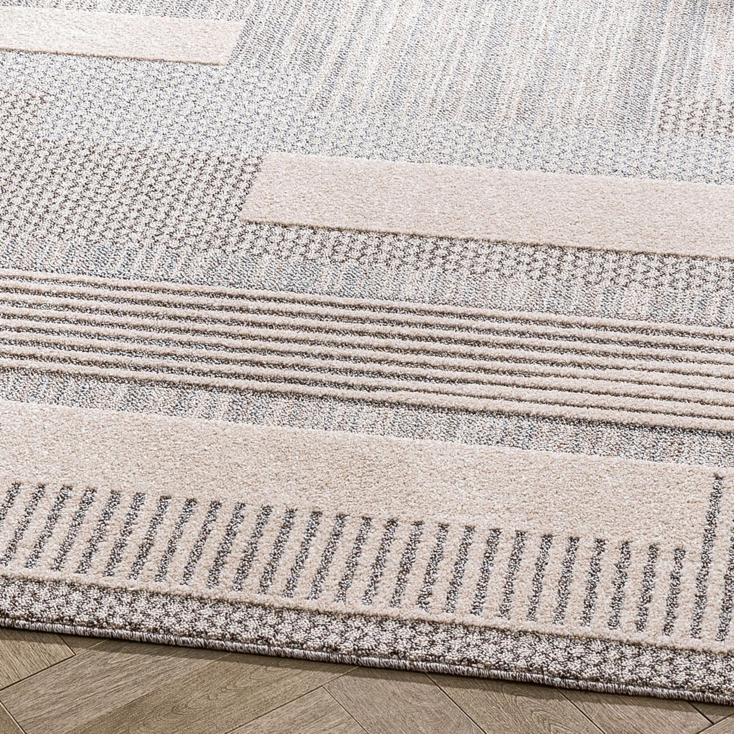 Well Woven Brer Beige Abstract Geometric Tribal Area Rug 3x5 (3'11" x 5'3")