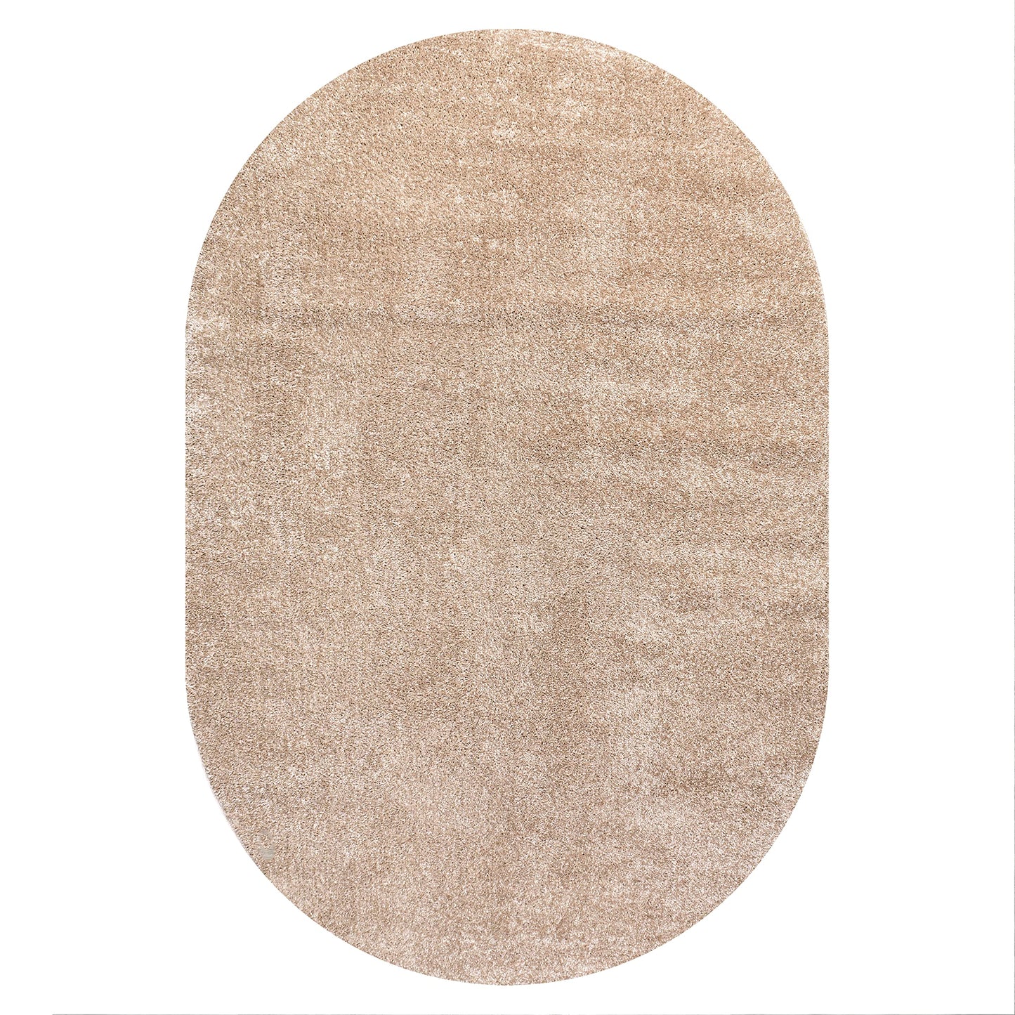 JONATHAN Y Haze Solid Low-Pile Beige 3x5 Oval Indoor Area Rug, Coastal,Bohemian,Minimalist,Classic, Easy-Cleaning for Living Room,Bedroom,Kitchen,Pet Friendly,Non-Shedding (SEU100G-3OV)
