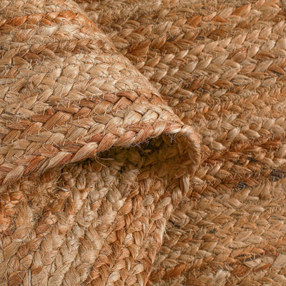 Hausattire Hand Woven Jute Braided Rug, 2'x6' – Natural, Reversible Boho Entry Area Rugs for Kitchen, Living Room I Farmhouse Indoor Outdoor Decorative Floor Rug, 24x72 Inches