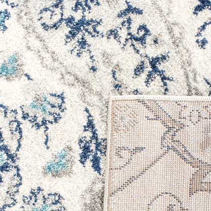 SAFAVIEH Area Rug 8x10 - Madison Collection - Large - Cream & Light Grey, Boho Chic Glam Paisley Design, Non-Shedding & Easy Cleaning, Ideal for Living Room, Bedroom, Office, Dining Space (MAD600C)