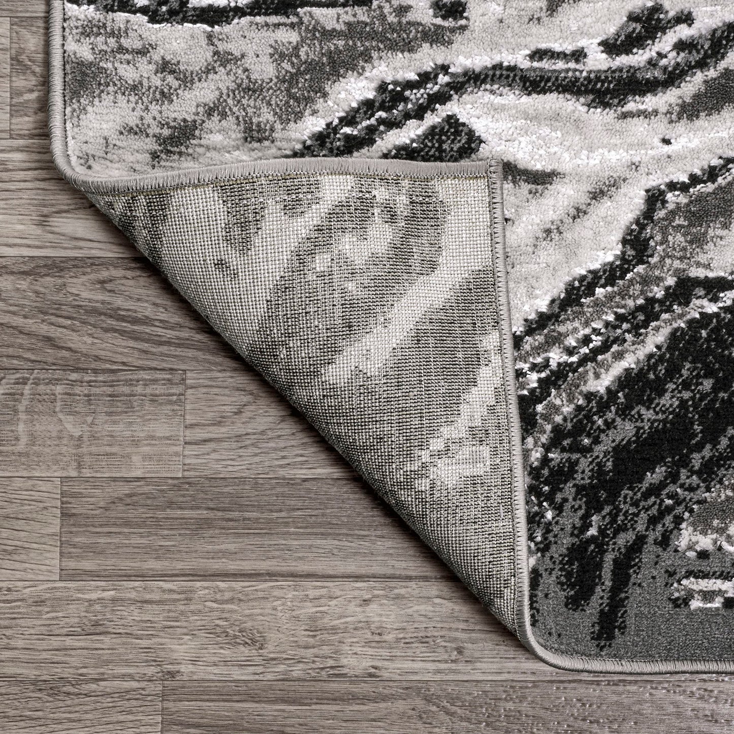 JONATHAN Y Swirl Marbled Black/Ivory Indoor Area Rug 4X6 ft, Abstract for Living Room, Bedroom, Kitchen, Office, Easy-Cleaning, High Traffic, Pet-Friendly, Non-Shedding SOR203E-4