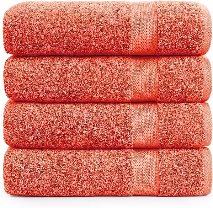 LANE LINEN 100% Ring Spun Cotton Bath Towels
