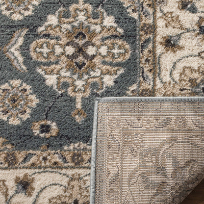 SAFAVIEH Lyndhurst Collection Area Rug - 6' x 9', Teal & Cream, Traditional Oriental Design, Non-Shedding & Easy Care, Ideal for High Traffic Areas in Living Room, Bedroom (LNH332T)