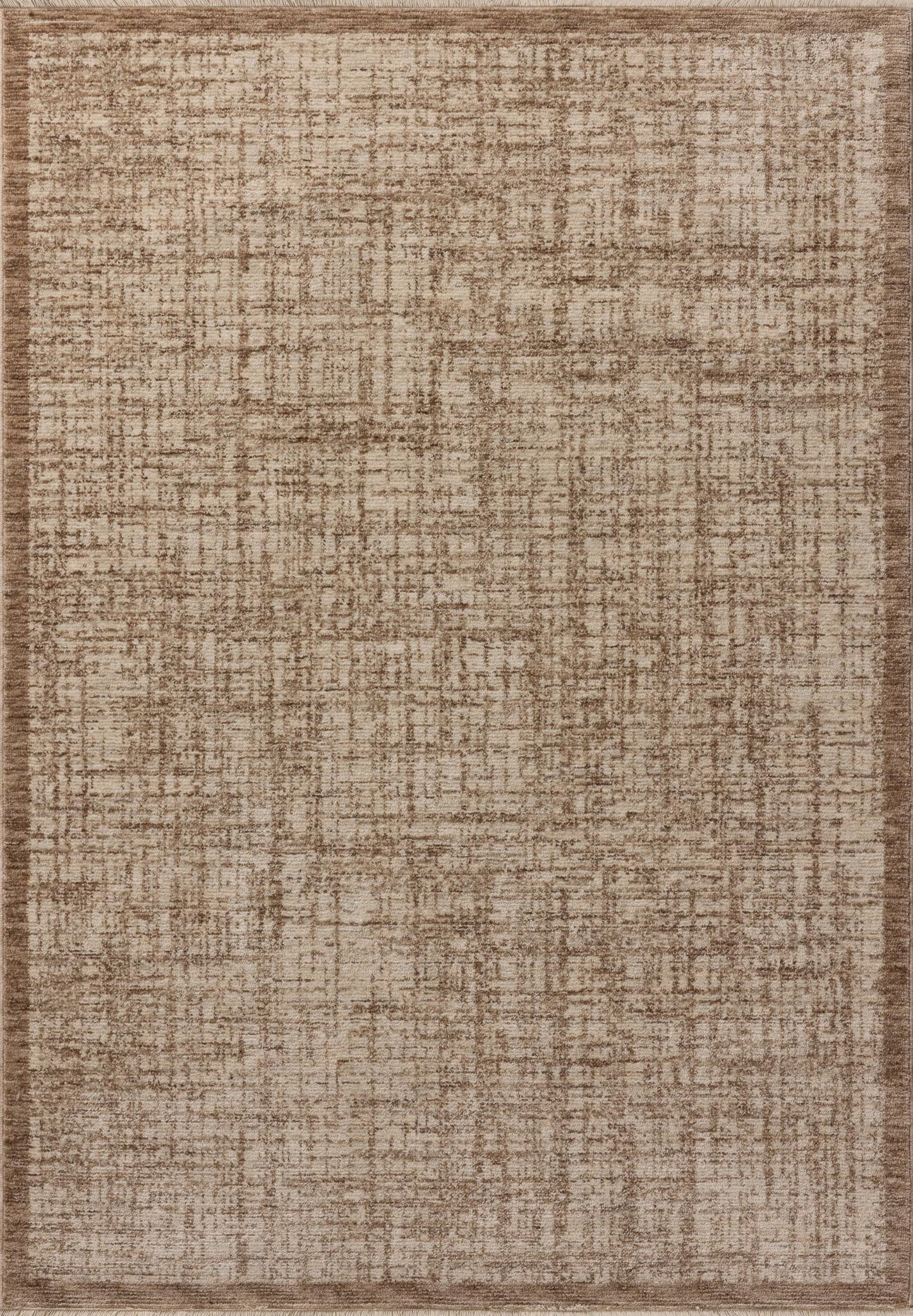 Loloi Winston Collection WIT-01 Earth/Bone 5'-3" x 7'-6", .38" Pile Height, Area Rug, Soft, Durable, Non-Shedding, Easy Clean, Rug for Living Room
