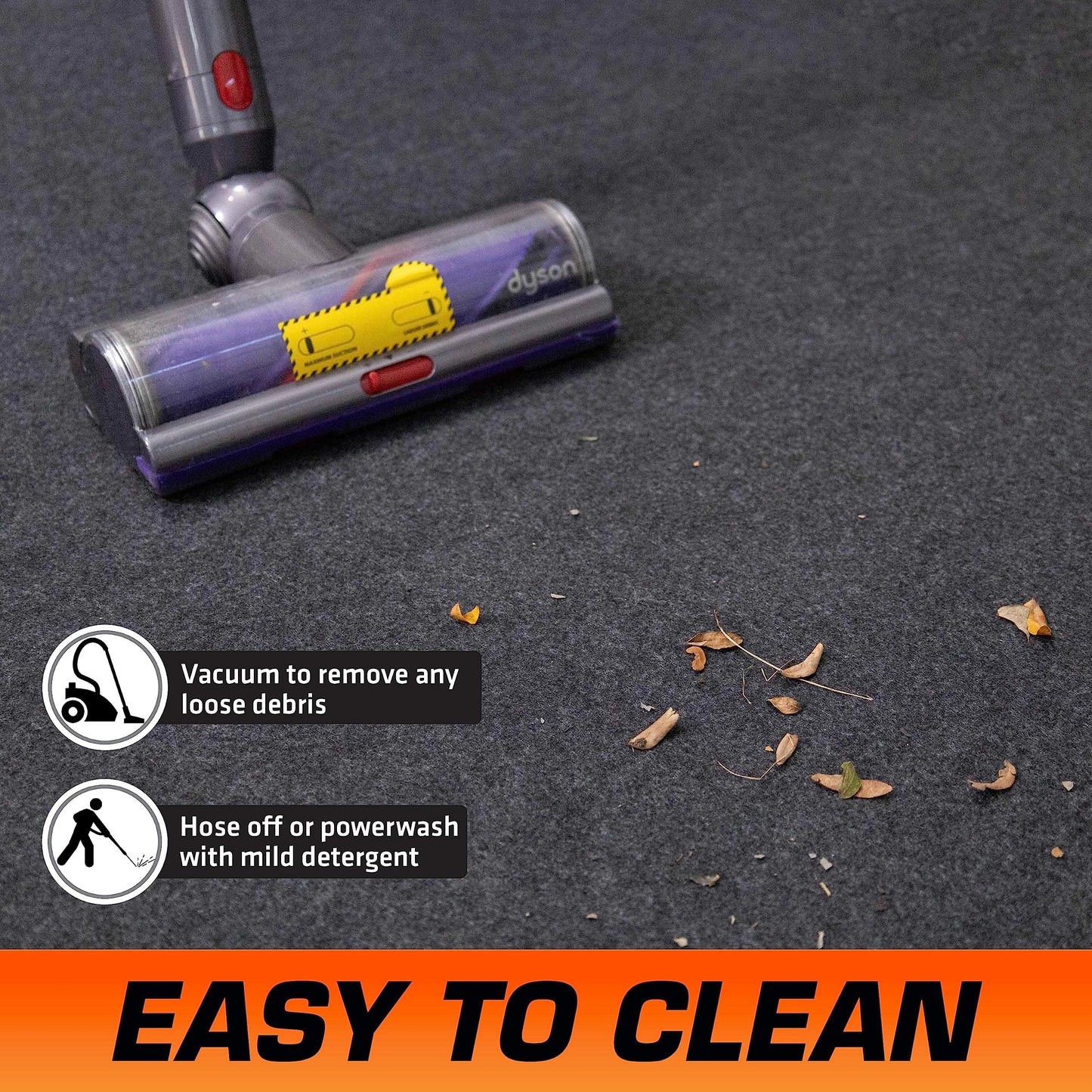 Armor All Garage Floor Runner Mat, (216" x 30"), Protects Surfaces, Transforms Garage, Absorbent, Waterproof, Durable, Trimmable (USA Made) (Charcoal)