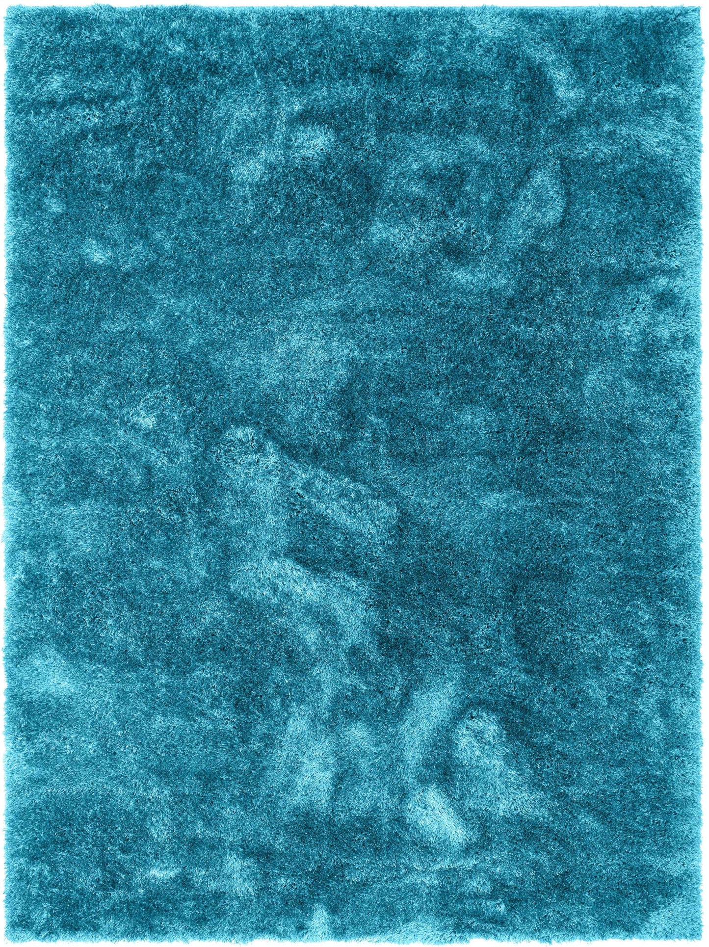 Well Woven Feather Collection Liza Shag Rug – Turquoise Blue, 9'3" x 12'6" for Grand Living Room and Dining Room - Soft Plush Feel
