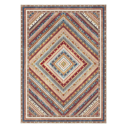 Keen Home Design 48"x72" Rug - Machine Washable Area Rug with Non-Slip Backing, Ideal for Living Room, Dining Room, Bedroom - Vintage, Easy Clean, Durable, Low Pile Rug - (4' x 6')