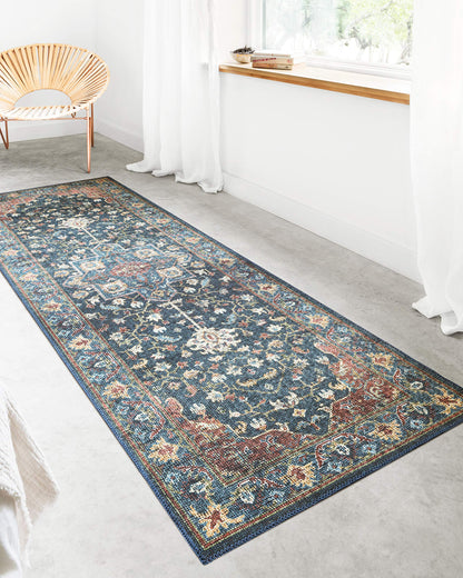 Loloi Skye Collection SKY-08 Denim/Brick 9'-0" x 12'-0" Area Rug