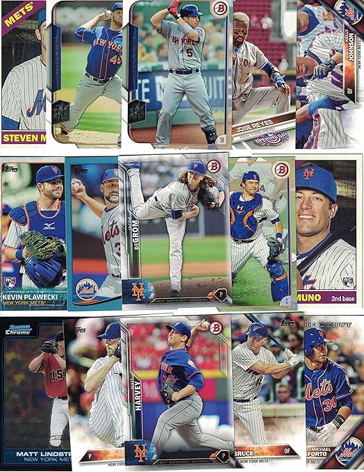 New York Mets / 100 Different Mets Baseball Cards from 2025-2000! Pete Alonso! Francisco Lindor! Includes Topps Bowman Upper Deck and more!