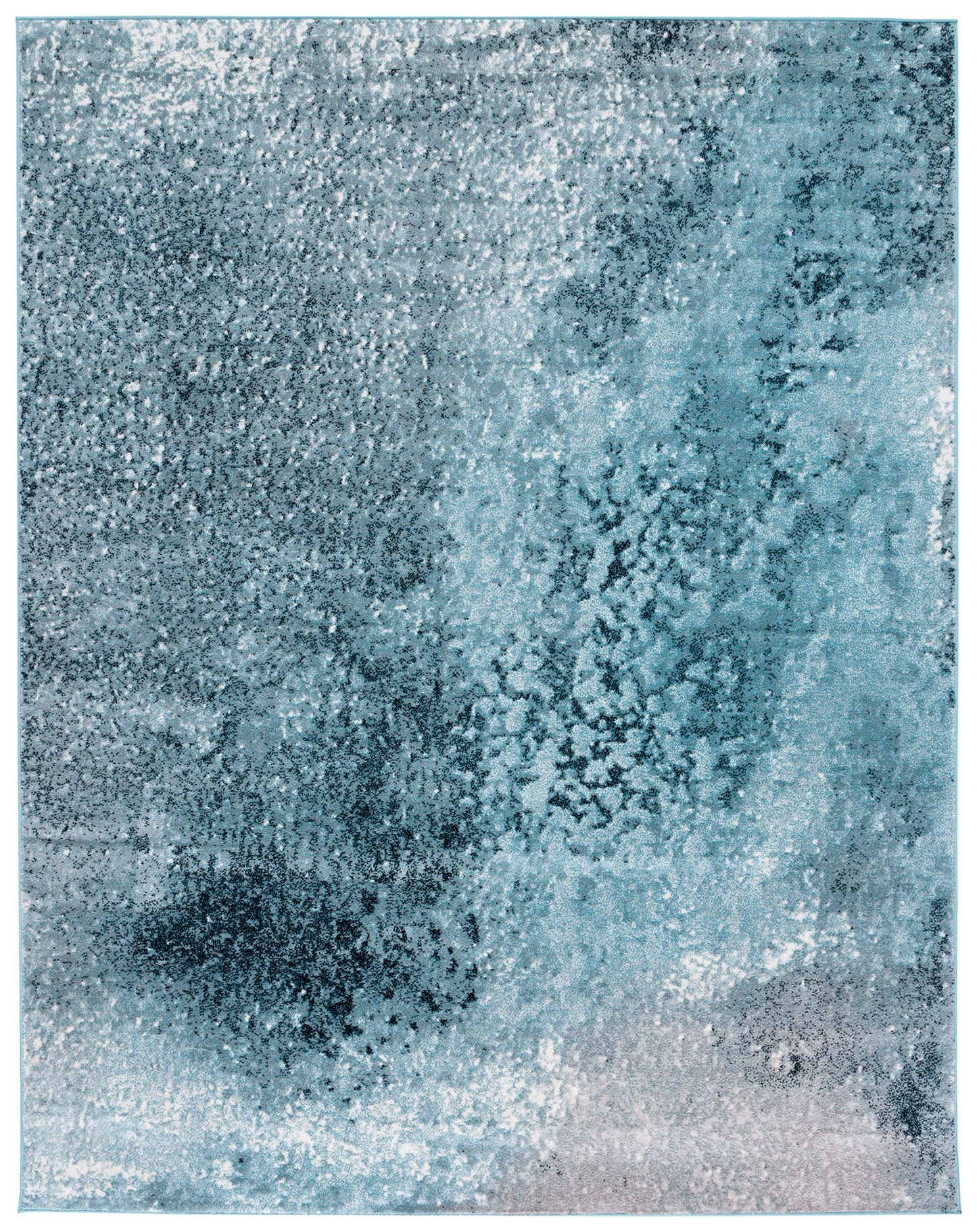 SAFAVIEH Skyler Collection 6' x 9' Silver/Blue SKY163G Modern Abstract Non-Shedding Living Room Dining Bedroom Area Rug