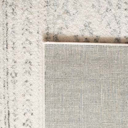 SAFAVIEH Area Rug 8x10 - Tulum Collection - Large - Ivory & Grey, Moroccan Boho Tribal Design, Non-Shedding & Easy to Clean, Ideal for Living Room, Bedroom, Dining Space (TUL272A)