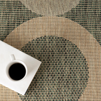 Nuloom Outdoor Performance Tayla Green/Brown, 4' x 6', Abstract, Soft and Cozy, High Traffic, Stain Resistant, Easy Clean, Durable Area Rug for Indoor/Outdoor Patio, Deck, Porch, Garden, Courtyard