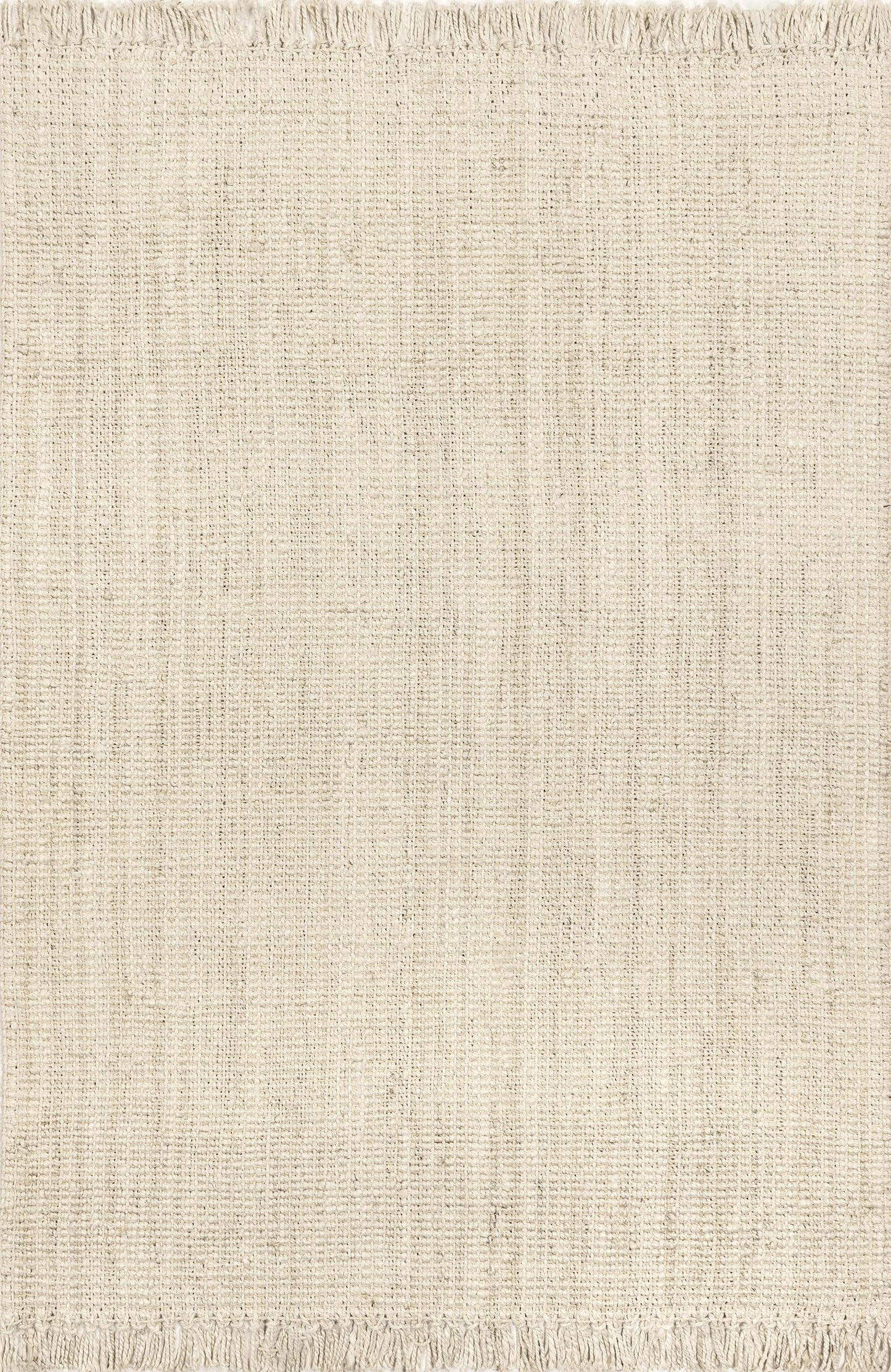 Nuloom Daniela Off-White, 3' x 5', Handmade, Jute, Tassel, Soft and Textured, High Traffic, Stain Resistant, Easy Clean, Durable Area Rug for Bedroom, Living Room, Dining Space, Foyer, Entryway