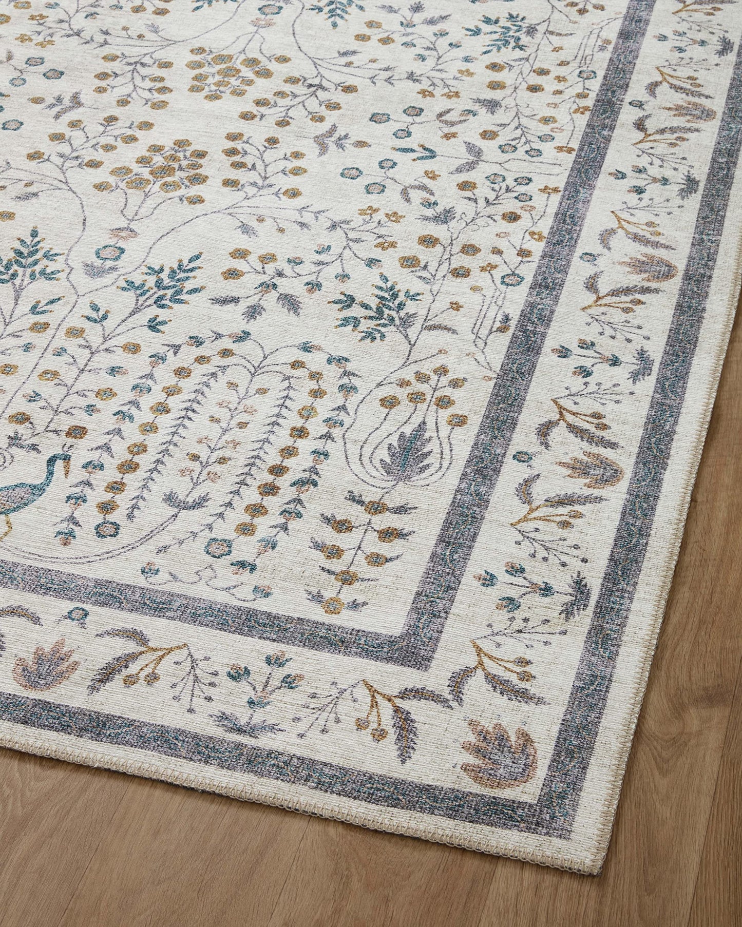 Loloi Rifle Paper Co. Maison Collection MAO-05 Wisteria Cream 5'-0" x 7'-6", .19" Pile Height, Area Rug