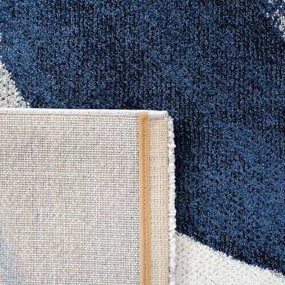 SAFAVIEH Area Rug 8x10 - Hollywood Collection - Large - Grey & Blue, Mid-Century Modern Design, Non-Shedding & Easy Cleaning, Ideal for Living Room, Bedroom, Office, Dining Space (HLW766F)