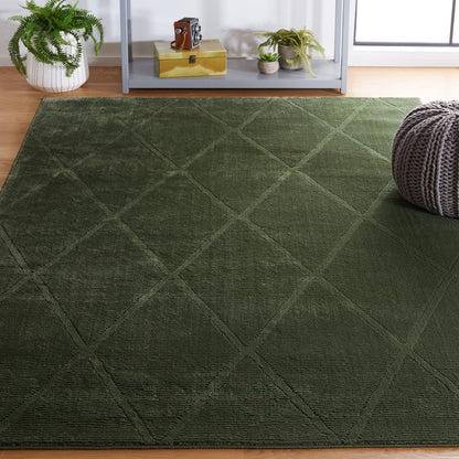 SAFAVIEH Area Rug 8x10 - Revive Collection - Large - Green, Trellis Pattern, Non-Shedding & Easy Cleaning, Ideal for Living Room, Bedroom, Office, Dining Space (REV104Y)