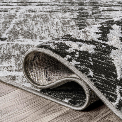 JONATHAN Y Slant Abstract Black/Gray Indoor Area Rug 3X5 ft, Modern for Living Room, Bedroom, Kitchen, Office, Easy-Cleaning, High Traffic, Pet-Friendly, Non-Shedding SOR201D-3